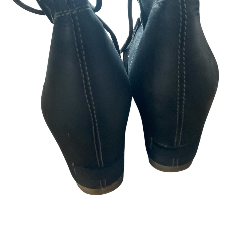 Sorel Women's Black Joan Of Artic Wedge Lace Up Ankle Boots Size 7 - Picture 7 of 11